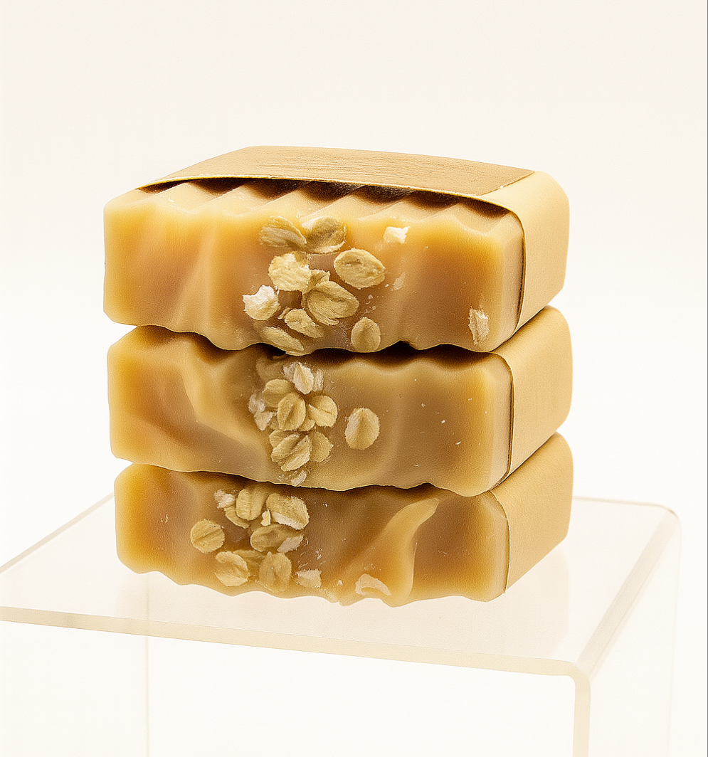 Oats & Tallow Soap, Gentle Soap for all skin types, Mild Shea Butter, Grass fed Tallow, Wildflower honey, Colloidal Oat Soap, kids, adults