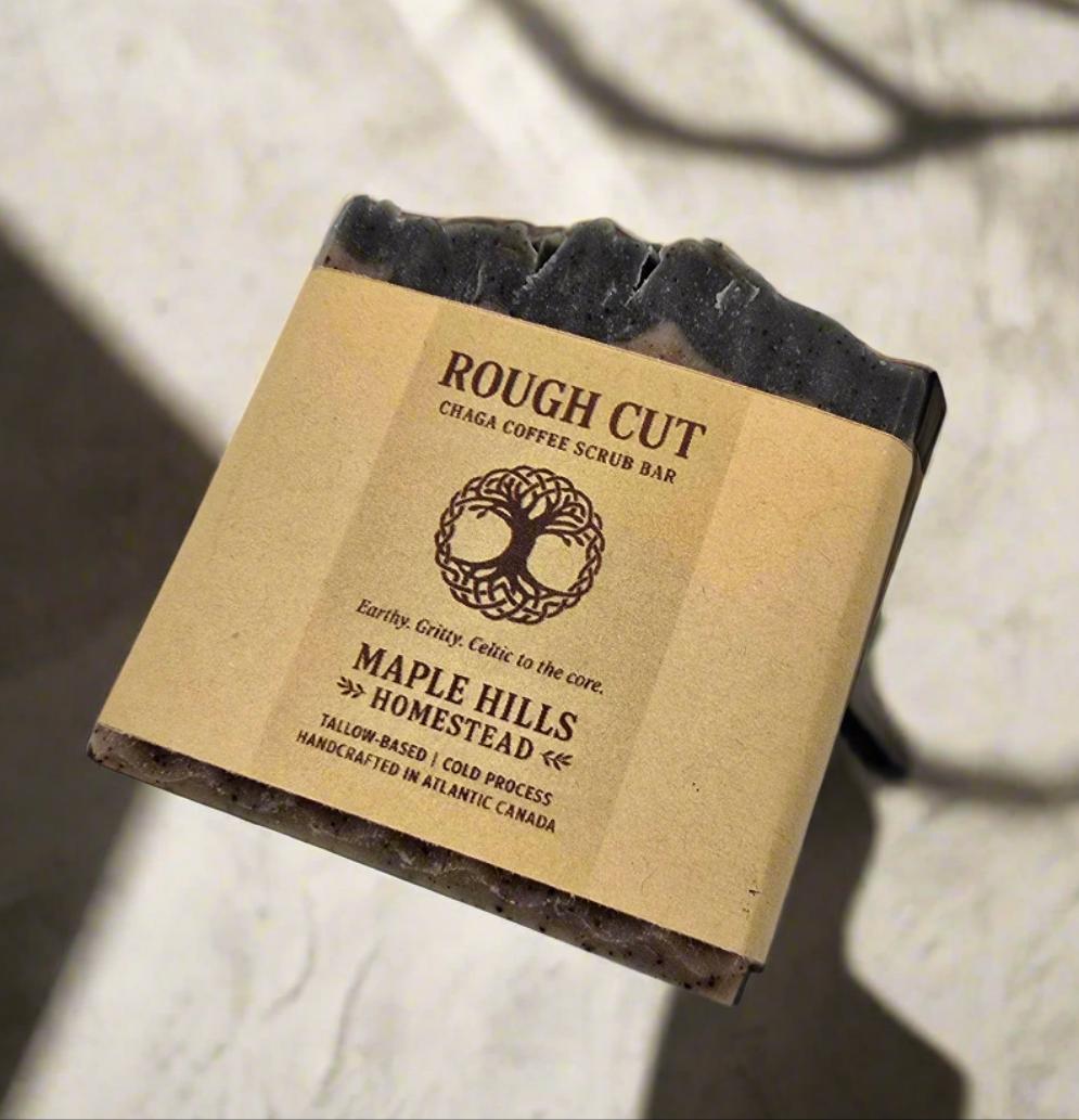 Rough Cut – Chaga Coffee Tallow Scrub Bar