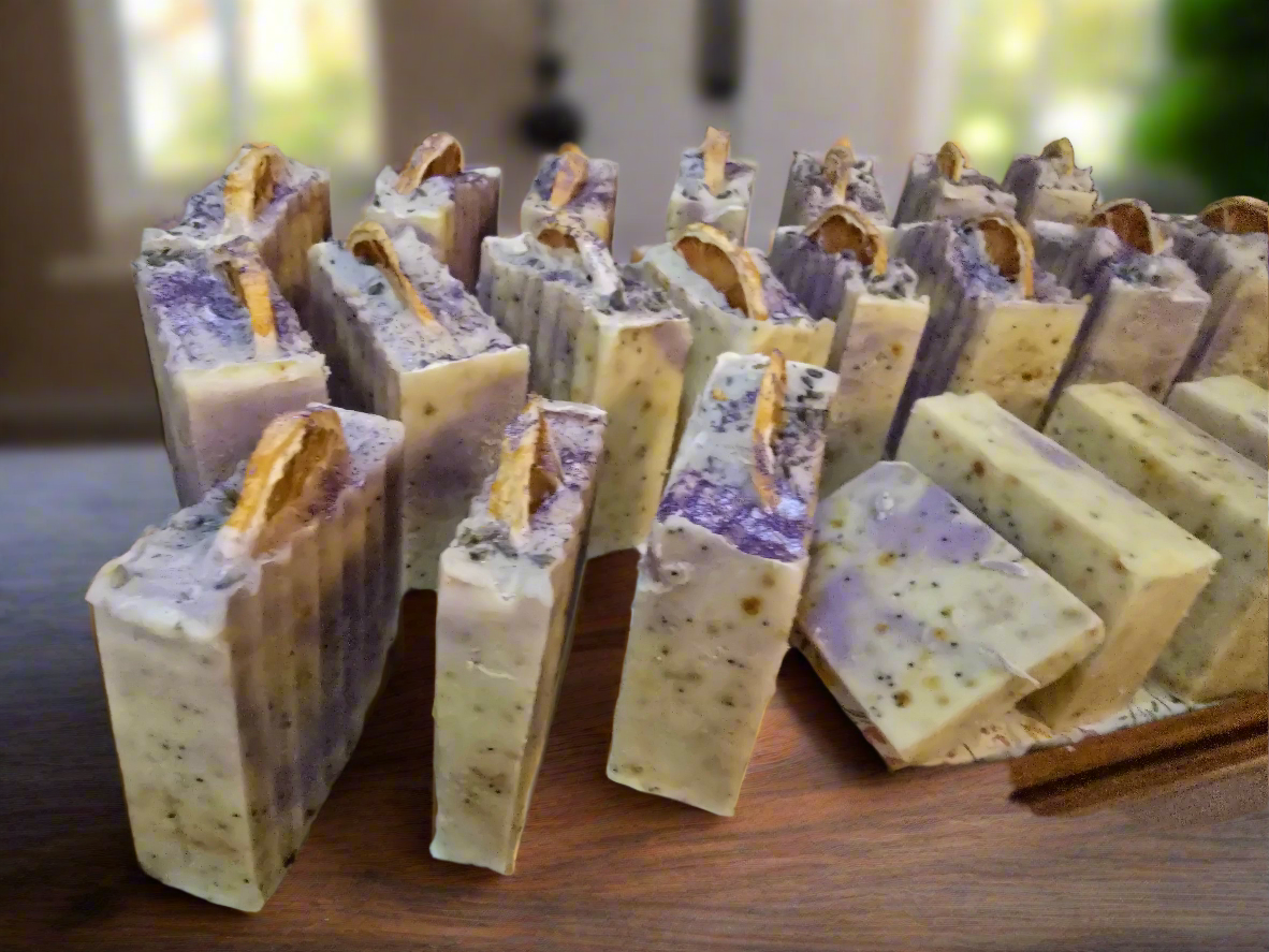 Citrus Shore - Lemon Lavender Poppyseed Tallow Soap