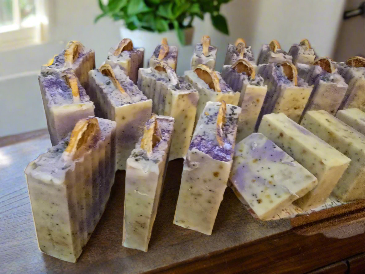Citrus Shore - Lemon Lavender Poppyseed Tallow Soap