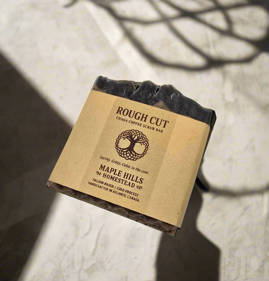 Rough Cut – Chaga Coffee Tallow Scrub Bar