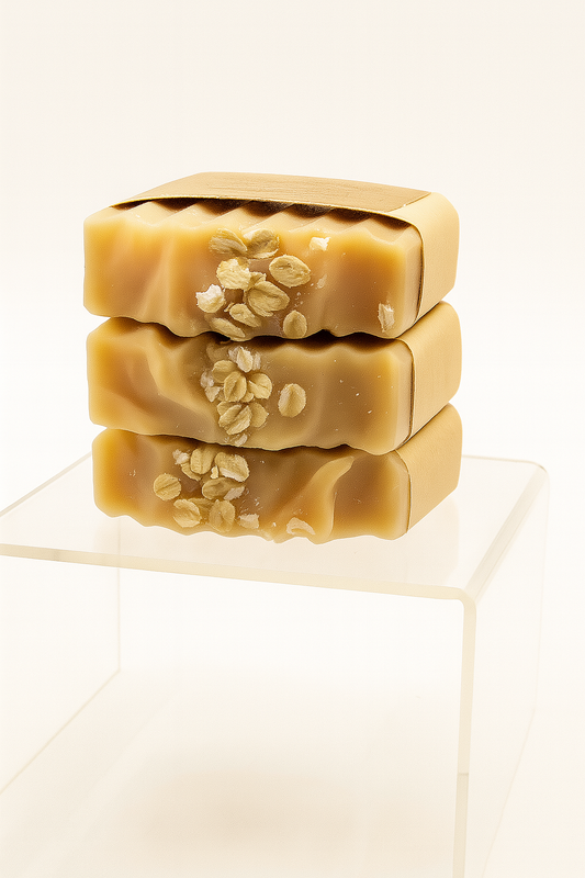 Oats & Tallow Soap, Gentle Soap for all skin types, Mild Shea Butter, Grass fed Tallow, Wildflower honey, Colloidal Oat Soap, kids, adults
