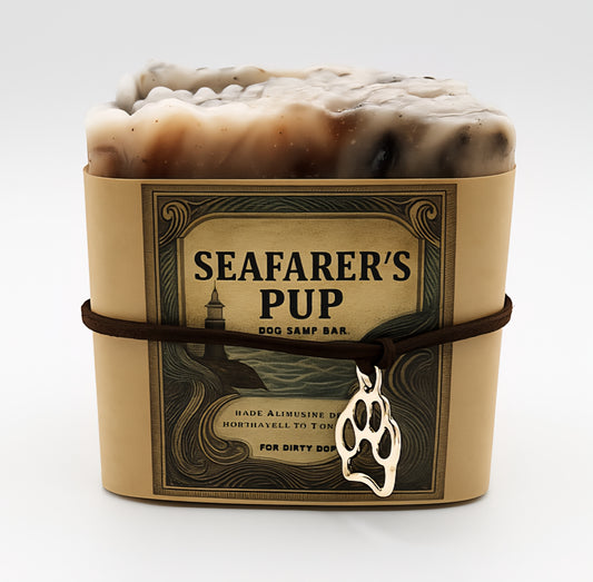 Sea Farer's Pup Tallow Dog Soap With Paw Charm