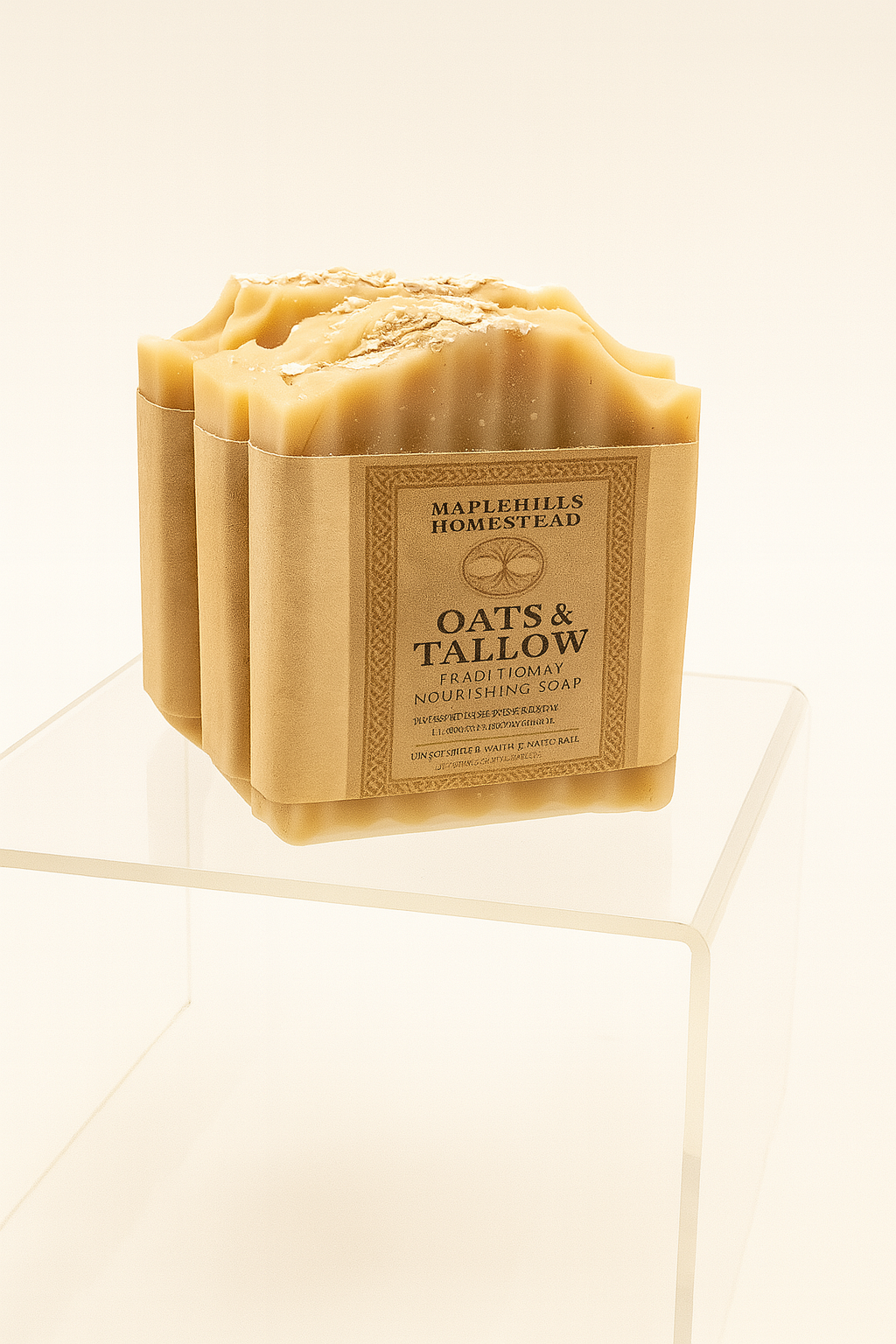 Oats & Tallow Soap, Gentle Soap for all skin types, Mild Shea Butter, Grass fed Tallow, Wildflower honey, Colloidal Oat Soap, kids, adults